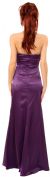 Ruched Bejeweled Fitted Formal Evening Dress back